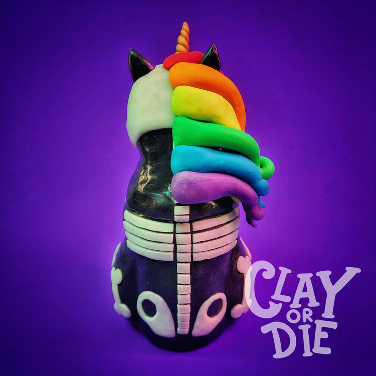 Unicorn Skeleton Jar