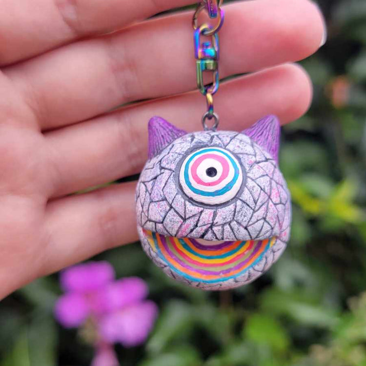 polymer clay keychain
