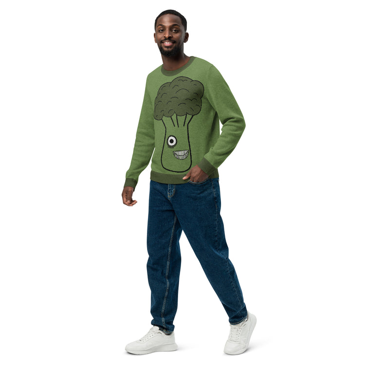 Bro-colli Knitted crew neck sweater