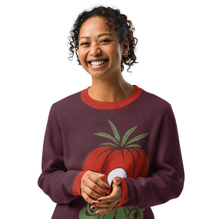 Tomato Terrestrial Knitted crew neck sweater